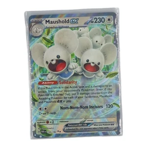 Pokemon Holo Maushold ex 155/182 Doble Raro Paradoja Grieta Pokemon Juego de Cartas Coleccionables - Imagen 1 de 2