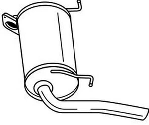 67 cv Silenziatore posteriore per Subaru Justy I KAD 1200 4WD 1190 cc 49 KW 67 C - Imagen 1 de 1