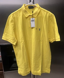 NWT Polo Ralph Lauren Polo Classic Fit Embroidered Logo Yellow Men's Large - Picture 1 of 5