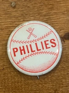 Vintage PHILADELPHIA PHILLIES Baseball Pin Back Button - 1,75" RARE! - Bild 1 von 2