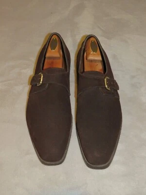 Mocasines Ralph Lauren Etiqueta Púrpura Edward Verde Marrón Gamuza Monje 11.5 D 888 Último Foto 1 de 4