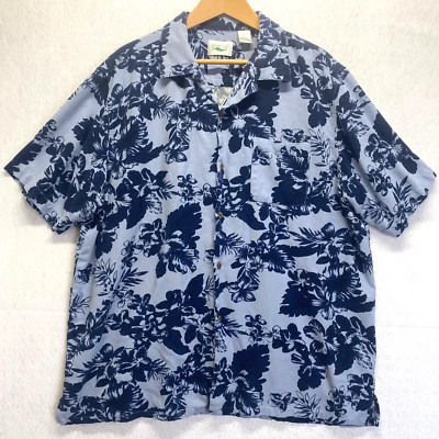Camisa hawaiana para hombre 100 % seda floral ropa de playa surf relax ropa de resort talla XXXL Foto 1 de 4