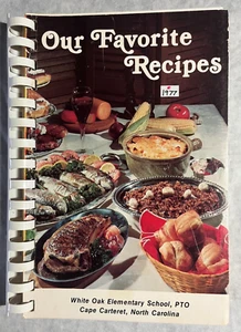 White Oak Elementary School PTO Spiral Cookbook Cape Carteret, N.C. - Picture 1 of 7