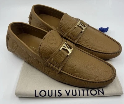 Nuevos mocasines auténticos Louis Vuitton Hockenheim con monograma 7 LV / 8 EE. UU. Foto 1 de 4