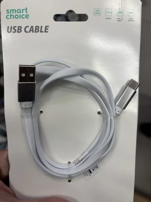 Smart Choice USB-C Fast Charging Cable 1.5m | Durable USB Type-C Charger Lead - image 1 of 2
