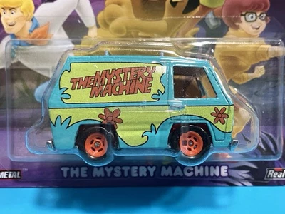 Hot Wheels Premium Pop Culture The Mystery Machine  Scooby-Doo! w Real Riders - Image 1 of 4
