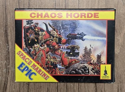 Space Marine Epic 40k Chaos Horde 1993 OOP Games Workshop NOS Open  - Image 1 of 4