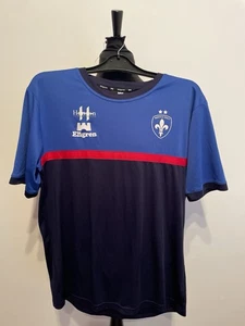 WAKEFIELD TRINITY ELLGREN SHORT SLEEVE BLUE TOP T SHIRT TRAINING SIZE M  - Picture 1 of 5