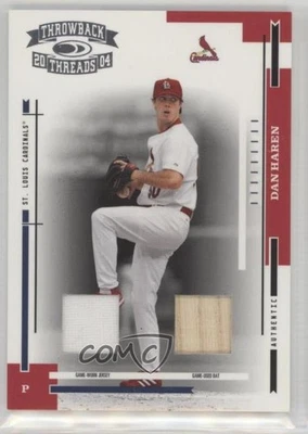 2004 Donruss Throwback Threads Material Combo /50 Dan Haren #177 - Image 1 of 2