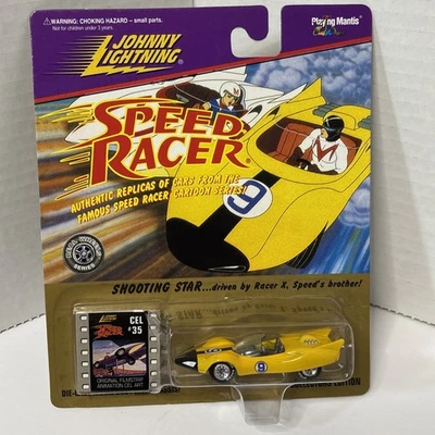 Johnny Lightning Speed Racer Shooting Star Racer X 1997 y tira de película #35 sin usar, en caja Foto 1 de 4