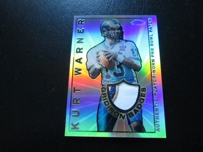 KURT WARNER 2002 TOPPS CHROME GRIDIRON BADGES PRO BOWL PATCH CARD #171/200 - Image 1 of 4