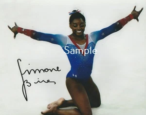 Simone Biles Autographed 8x10 USA Olympics Gymnastics Signed Photo (REPRINT) B - Picture 1 of 1