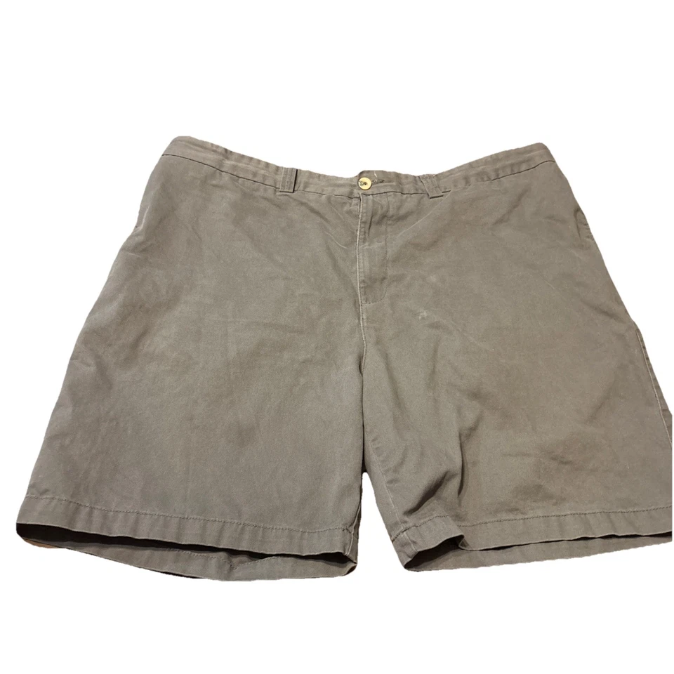 Shorts Harbor Bay HB Masculino Cinza (46 Cintura Elástica) Grande Alto Chino 100% Algodão - Imagem 1 de 4