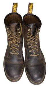 Stivali Dr Martens Air Wair 11822 pelle marrone uomo TAGLIA 8 - Foto 1 di 5