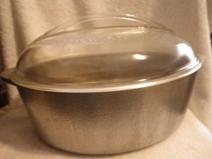 Vintage Hammercraft Club gehämmertes Aluminium 15" ovaler Bräter Dutch Oven mit Deckel - Bild 1 von 12