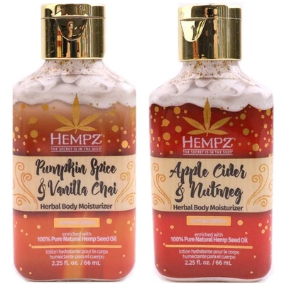 Hempz Fall Body Moisturizer 2.25oz – Pumpkin Spice & Vanilla Chai or Apple Cider - Image 1 of 4