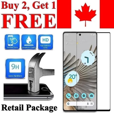 Curved tempered Glass Screen Protector For Google Pixel 7 Pro & Pixel 6 Pro - Image 1 of 4