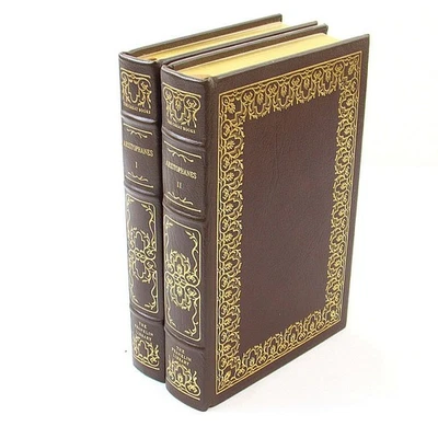 The Plays of Aristophanes (2-Vol. Set) Franklin Library Great Books 1982 Leather - Image 1 of 4