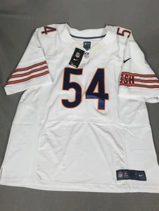 Camiseta deportiva de los Chicago Bears Brian Urlacher 54 para hombre 52 Nike blanca nueva con etiquetas NFL en el campo - Imagen 1 de 8