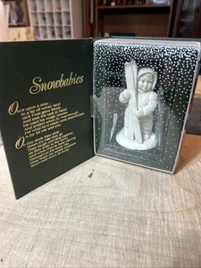Dept 56 Snowbabies Figurine Lets Go Skiing with Box #68152 Christmas - Picture 1 of 6