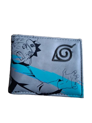 Naruto Metal Logo Bifold Wallet Shippuden Konohagakure Kakashi symbol Japanese - Image 1 of 4