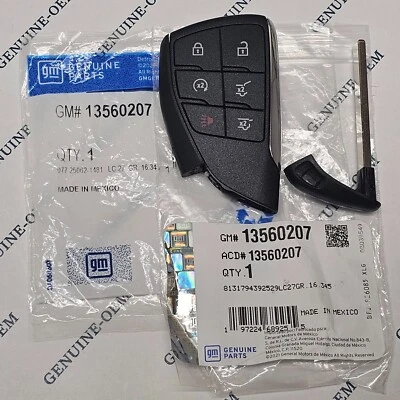 2021-26 Chevrolet Suburban Tahoe Keyless Remote Key Fob Transmitter 13560207 OEM - Image 1 of 4
