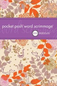 Pocket Posh Word Scrimmage: 100 Puzzles, Very Good Condition, The Puzzle Society