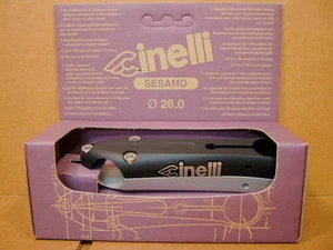 New-Old-Stock Cinelli Sesamo Stem...Black/Silver Finish w/Silver Decals (120 mm) - Picture 1 of 1