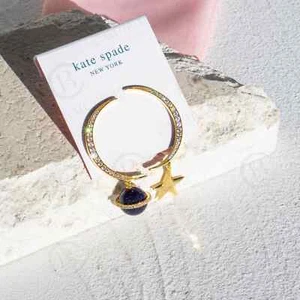 Kate Spade On The Rocks Crystal Asymmetrical Earrings NWT Gifts - Picture 1 of 9