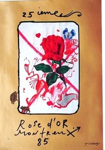 Original vintage poster MONTREUX ROSE D'OR TV FILMS 1985 - Picture 1 of 1