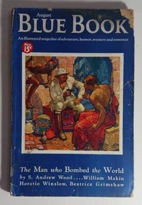 BLUE BOOK PULP AUG 1934 FORBES PARKHILL LELAND JAMIESON S ANDREW WOOD - Picture 1 of 6