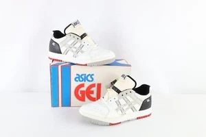 NOS Vintage 90s Asics Mens 11 Spell Out Gel Rage Lo Sneakers Shoes White AS IS - Picture 1 of 10