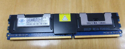Nanya 1GB Memory RAM NT1GT72U89D1BD-3c PC2-5300F-555-11-A5 667 ECC  - Image 1 of 4
