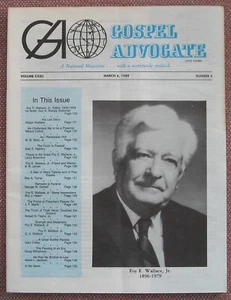FOY E WALLACE JR ~ SPECIAL EDITION ~ 1980 GOSPEL ADVOCATE ~ CHURCH OF CHRIST ~VG - Picture 1 of 4