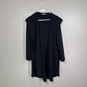 Bryn Walker Jacket Womens Small Open Front Hooded Duster Laggenlook - Picture 1 of 6