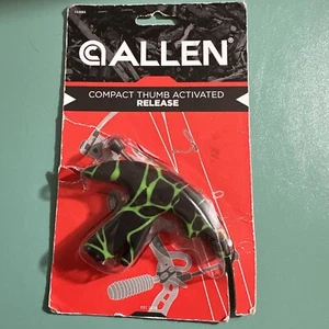 Allen Compact Thumb Activated Archery Bow Release Ambidextrous Green/Black - Picture 1 of 4