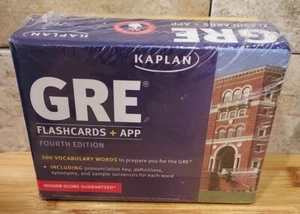 Kaplan GRE Vocabulary Flashcards + APP 4th Edition 500 Vocabulary Words NEW - Imagen 1 de 4