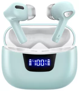 Wireless Earbuds Bluetooth V5.3 Headphones 50H Playback Deep Bass Stereo Ear Bud - Picture 1 of 6