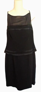 Jones New York Größe Damen Größe 12 Schwarz Formell Cocktail Transparent Ausschnitt Kleid - Bild 1 von 8