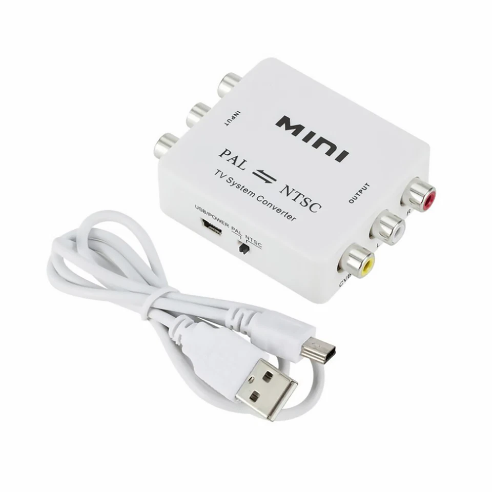 Bi-Directional 2-Way NTSC To PAL + PAL To NTSC Video TV System Converter Adapter - Image 1 of 4