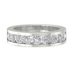 14k White Gold 1.5ct Diamond Wedding Band Ring for Women Size 7 Clarity-I2I3
