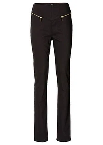 Rainbow Women's High Waist Stretch Chino Jeans Black Size 36 913689 - Picture 1 of 3