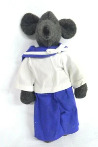 Maus SENGER Tierpuppen Matrose Schafwolle 22,5 cm Stofftier Deko Vintage - Bild 1 von 6