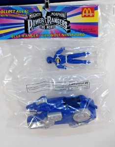 McDonalds Happy Meal Mighty Morphin Power Rangers Blue Ranger 1994 - Picture 1 of 3