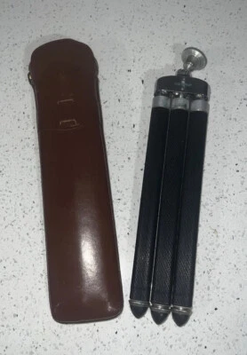 Bilora Biloret Telescoping Camera Tripod Germany Ball Head With Case (see des - Image 1 of 4