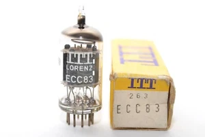 Vintage ITT Lorenz ECC83 / ECC 83 / 12AX7 Audio HiFi Preamp Tube, O-Getter, NOS - Picture 1 of 7