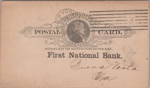 1892 Cartolina Prima Banca Nazionale Deposito New York 11279,3 - Foto 1 di 7