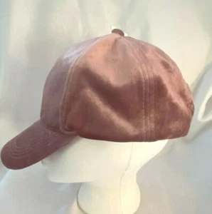 Brushed Polyester Hat Mauve Woman Adjustable Back - Picture 1 of 5