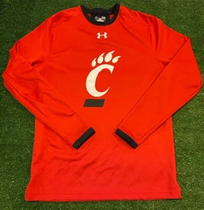 Under Armour Cincinnati Bearcats shirt mens small long sleeve red lightweight Z - Picture 1 of 11