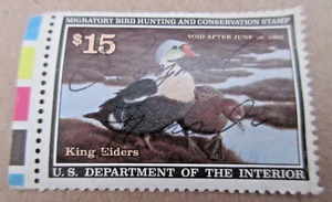 Vtg Duck Hunting Stamp migratory ducks hunt stamps collectable 1991 Signed - Picture 1 of 3